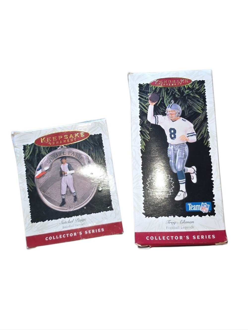 Hallmark Sports Set Troy Aikman And Satchel Paige